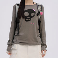 emo phase skull long sleeve top boogzel clothing