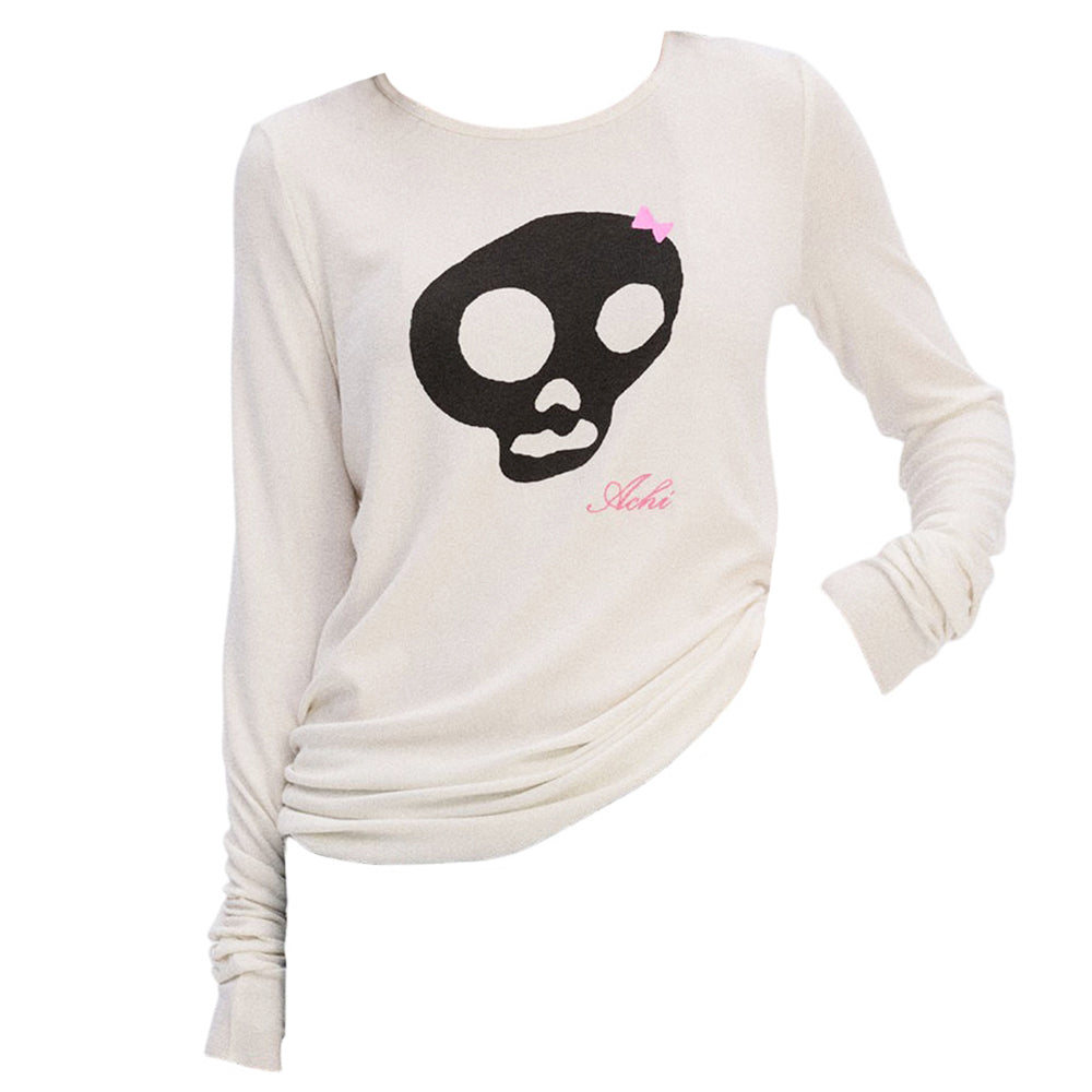 emo phase skull long sleeve top boogzel clothing