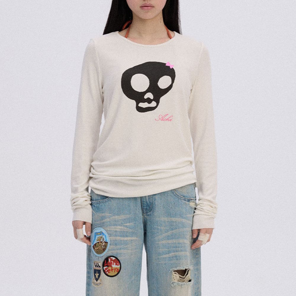 emo phase skull long sleeve top boogzel clothing