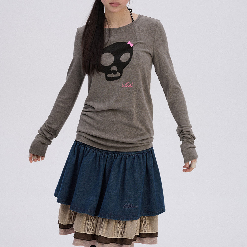 emo phase skull long sleeve top boogzel clothing