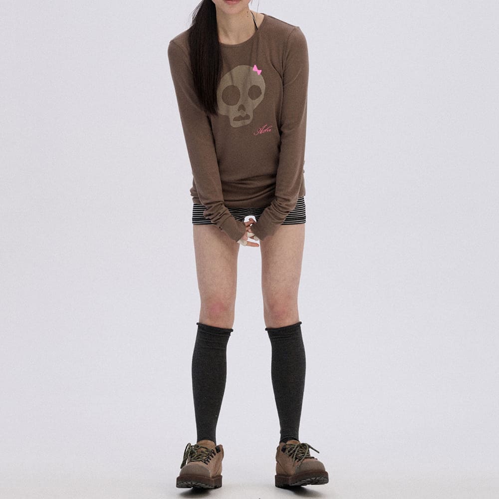 emo phase skull long sleeve top boogzel clothing
