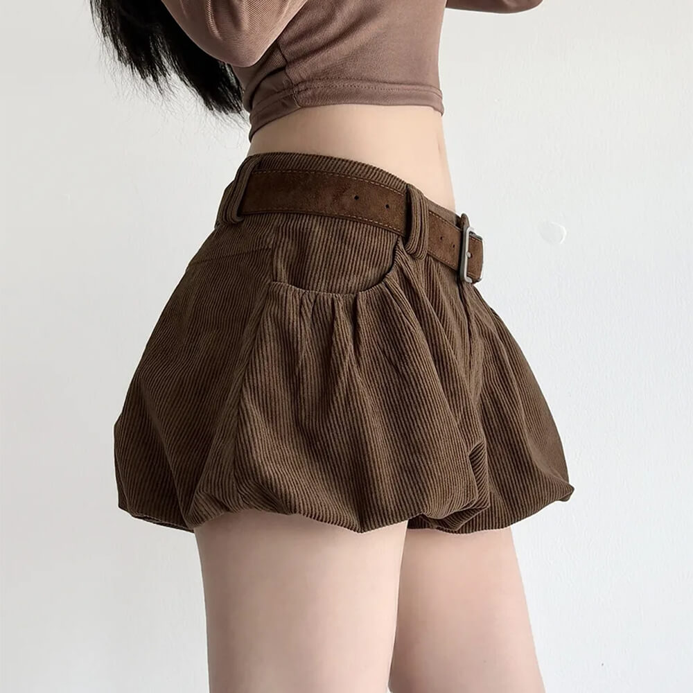 espresso days corduroy mini skirt boogzel clothing
