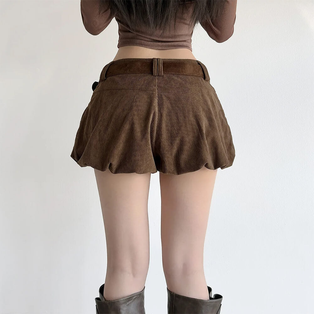 espresso days corduroy mini skirt boogzel clothing