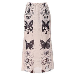 fairy grunge butterfly maxi skirt boogzel clothing