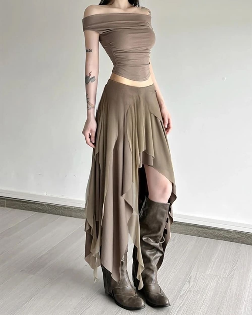 fairycore layered skirt boogzel clothing