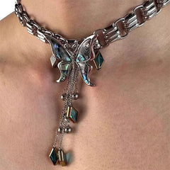 fairycore aesthetic butterfly choker boogzel clothing