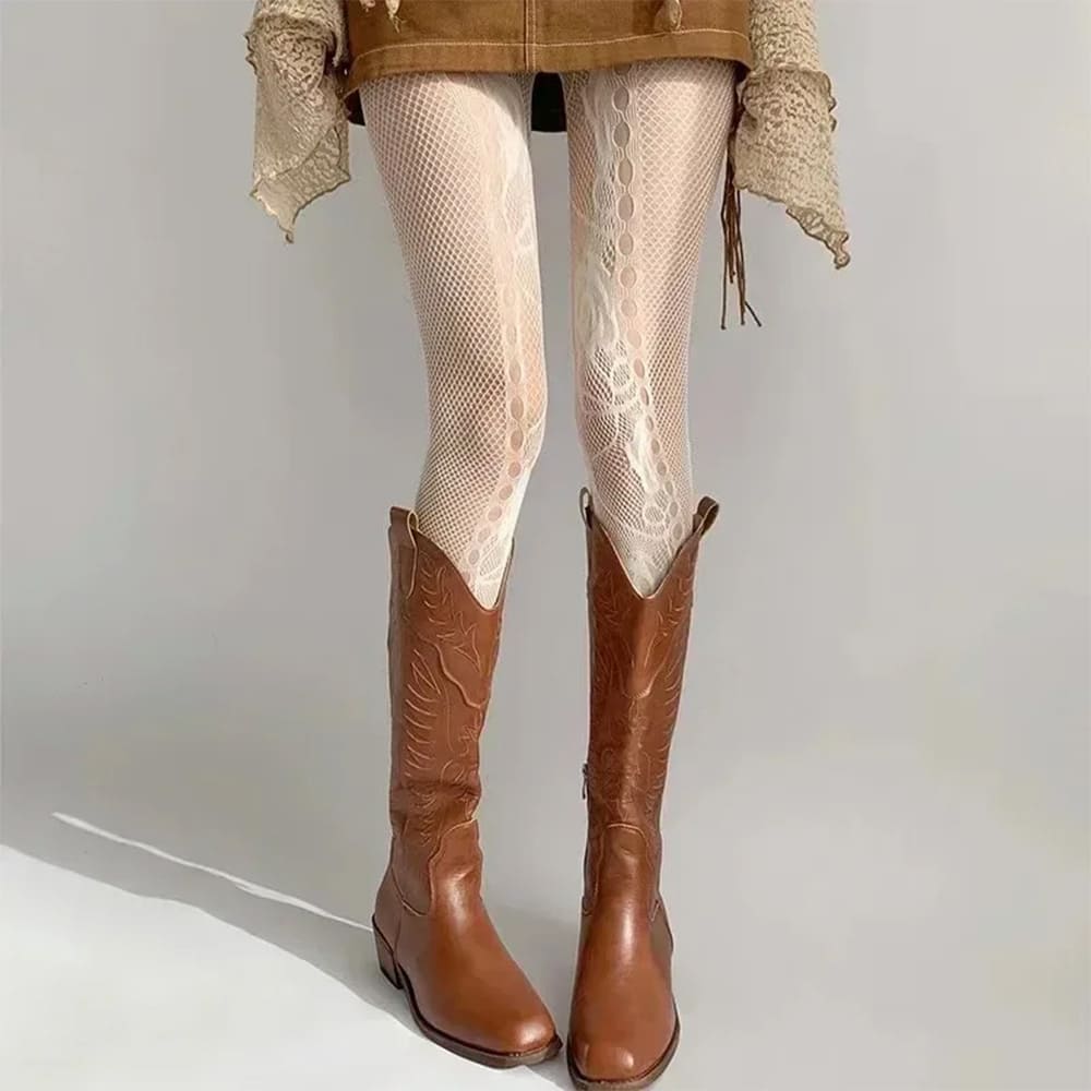 fairycore aesthetic fishnet tights boogzel clothing
