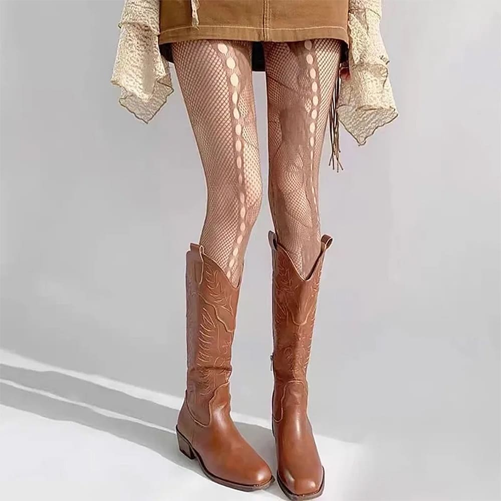 fairycore aesthetic fishnet tights boogzel clothing