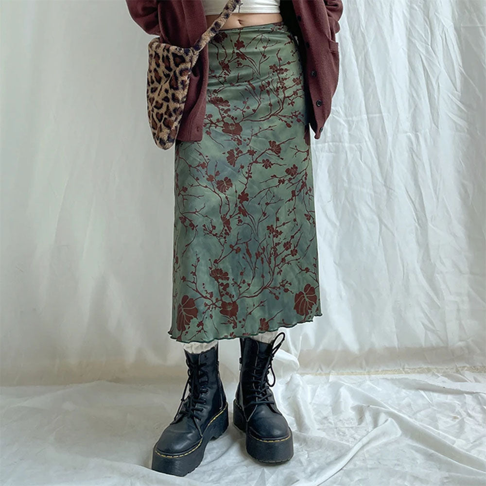 fairycore mesh midi skirt boogzel clothing