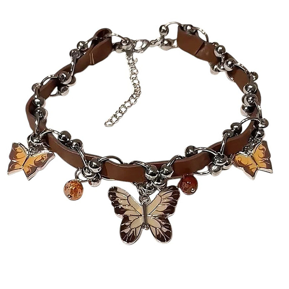 fairycore butterfly choker necklace boogzel clothing