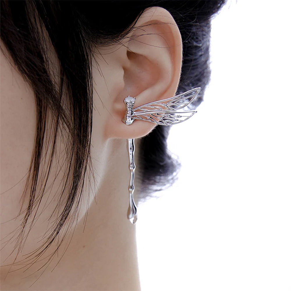 fairycore dragonfly wing earring boogzel clothing