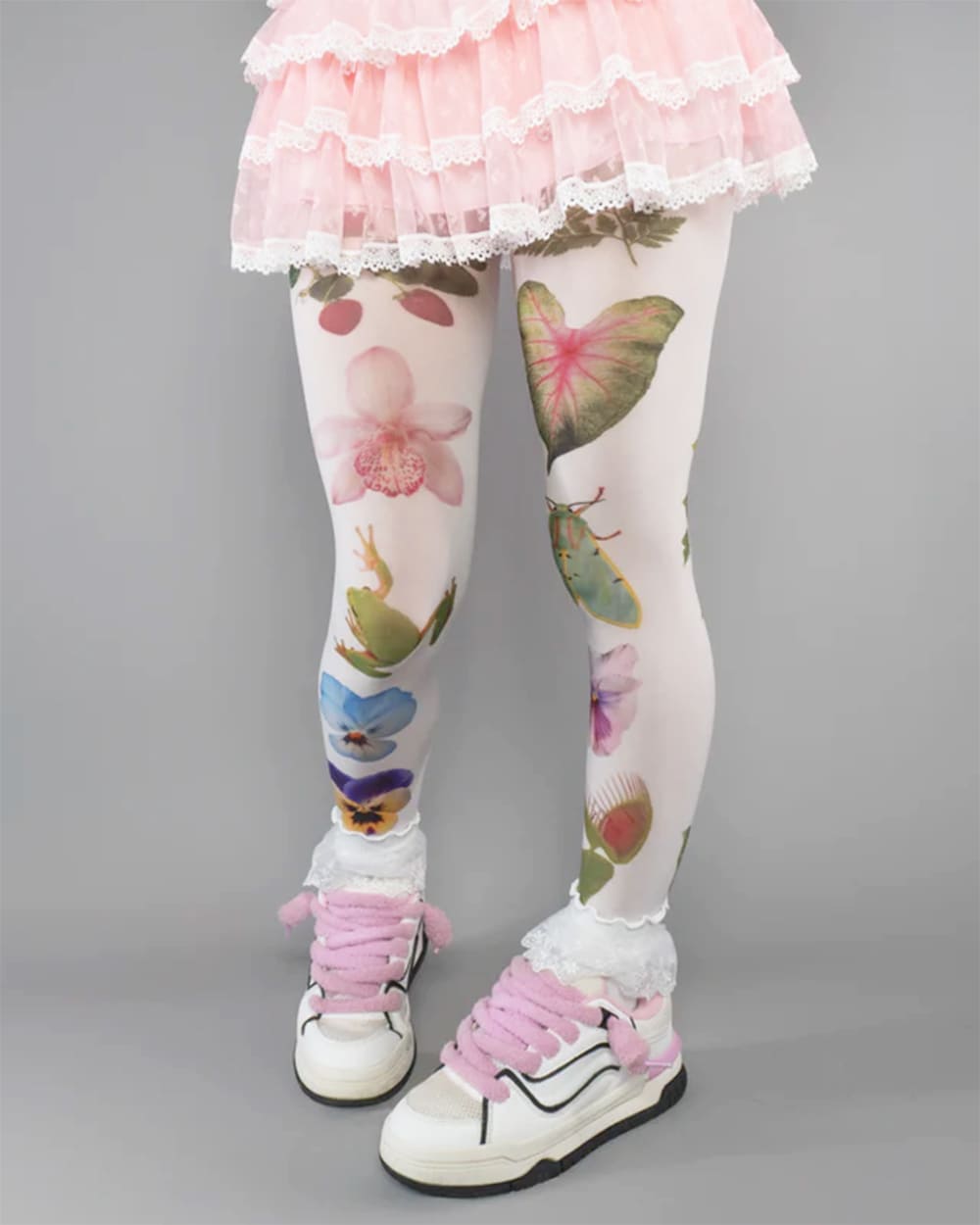 fairycore aesthetic pattern tights boogzel clothing