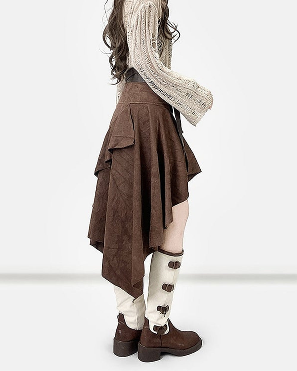 fairy grunge asymmetrical skirt boogzel clothing