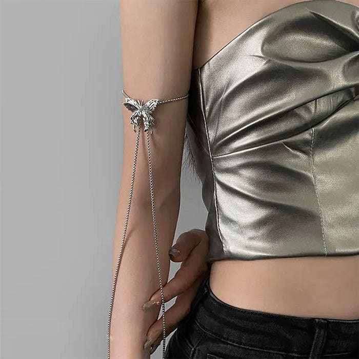 fairy grunge butterfly body chain boogzel clothing