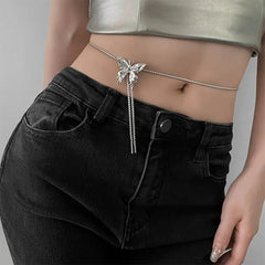 fairy grunge butterfly body chain boogzel clothing