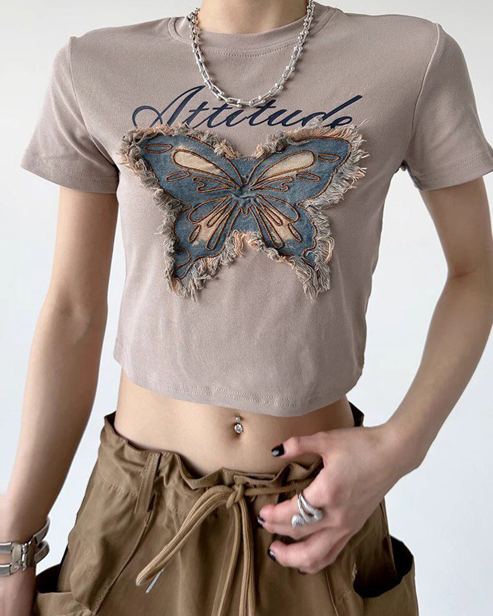 fairy grunge butterfly patch top boogzel clothing