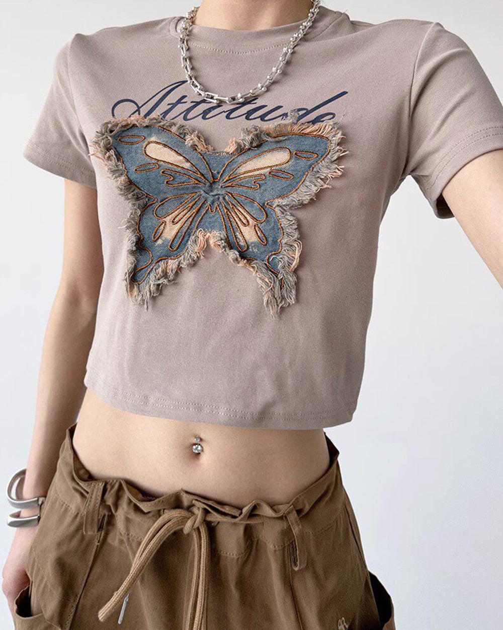 fairy grunge butterfly patch top boogzel clothing