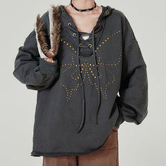 fairy grunge studded butterfly hoodie boogzel clothing