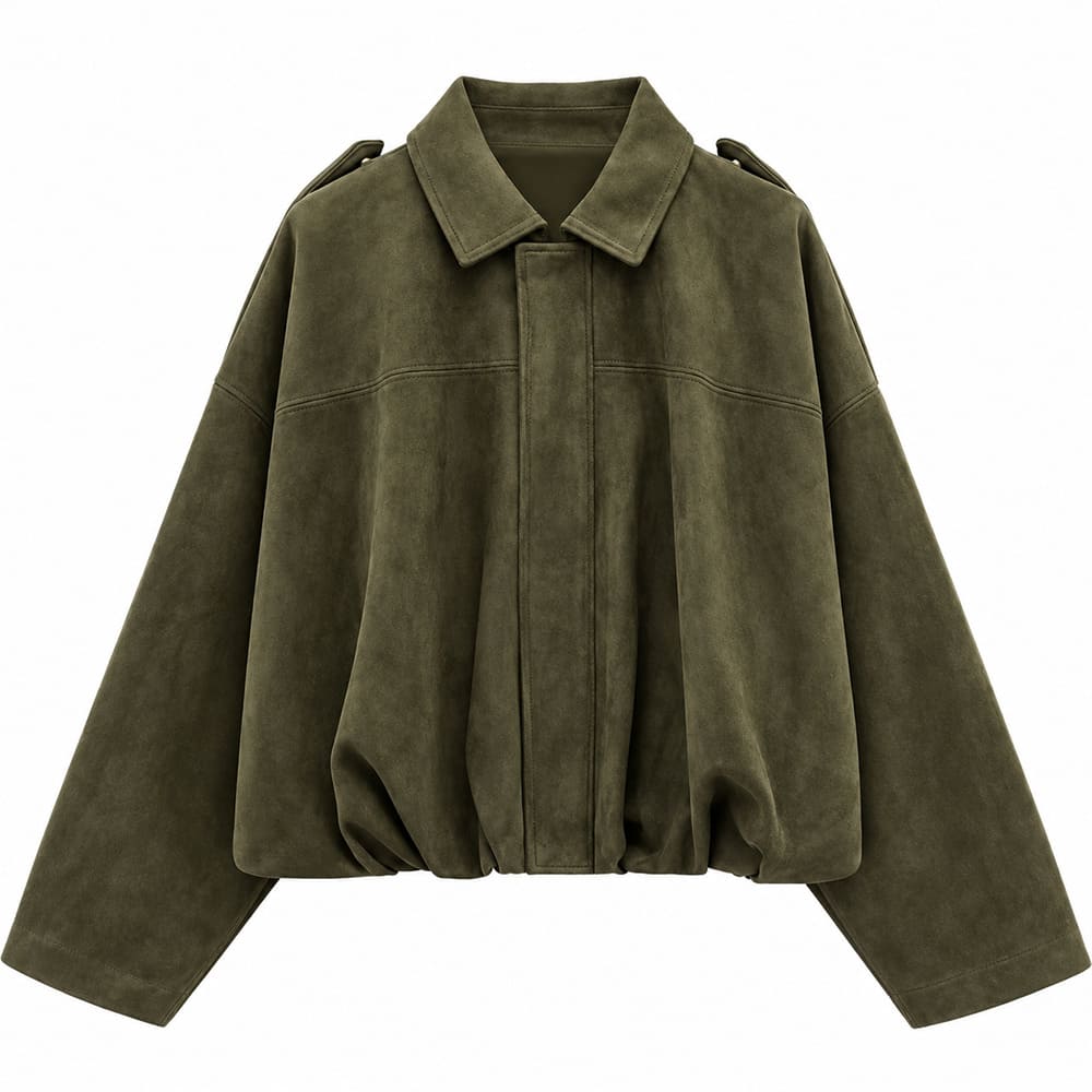 fall suede cropped jacket boogzel clothing
