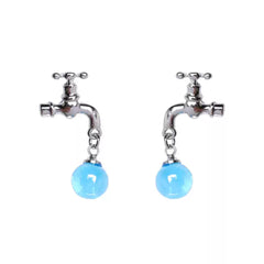 faucet shaped drop earrings boogzel clothing