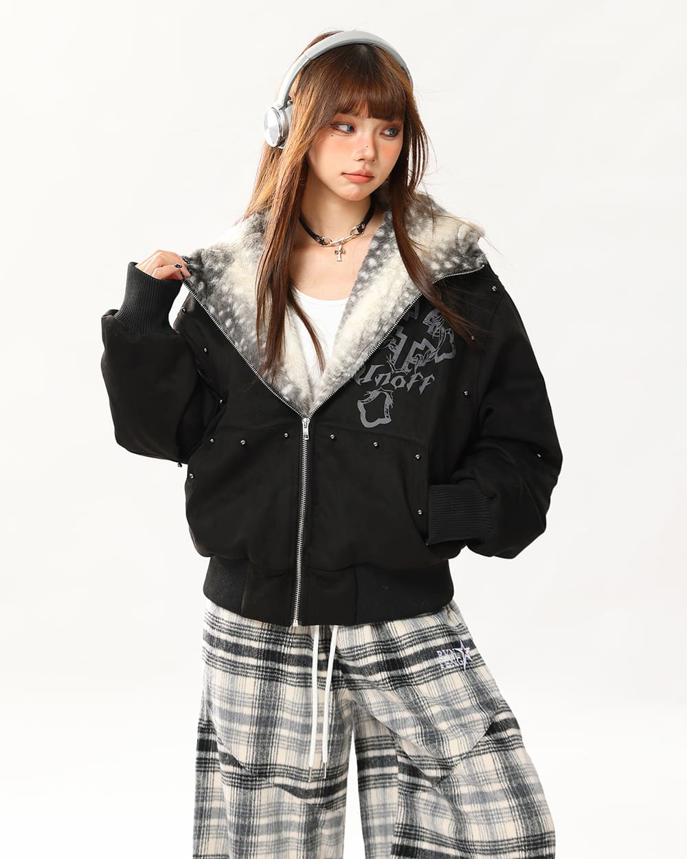 fawn ear grunge hooded jacket boogzel clothing
