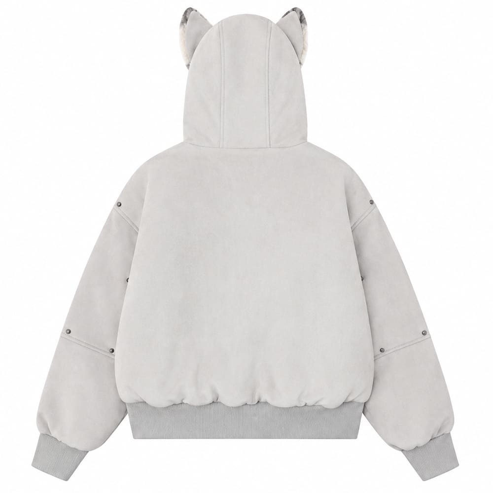 fawn ear grunge hooded jacket boogzel clothing