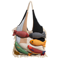 fish crochet shoulder bag boogzel clothing