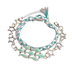 fish and star charm bracelet boogzel clothing