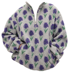 floral zip up fleece sweatshirt boogzel clothing