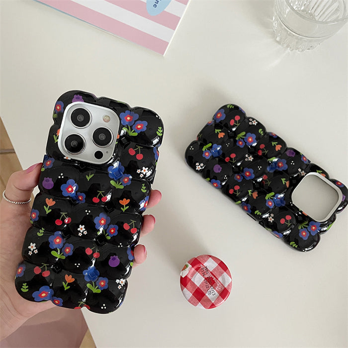 floral bubble iphone case boogzel clothing