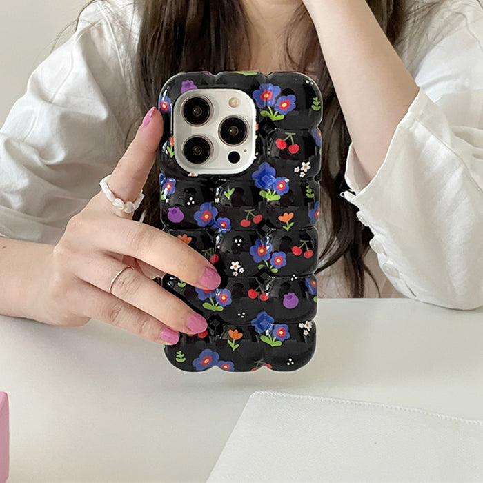 floral bubble iphone case boogzel clothing