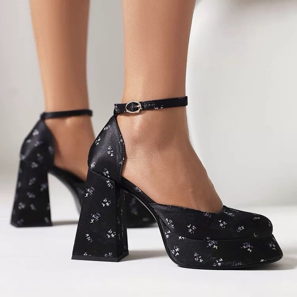 floral mary jane platform heels boogzel clothing