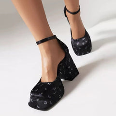 floral mary jane platform heels boogzel clothing