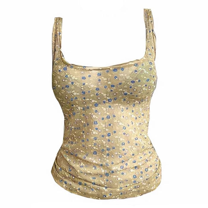 floral mesh tank top boogzel clothing