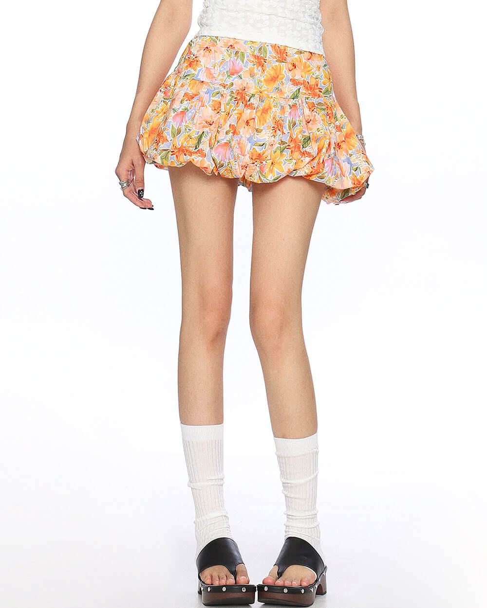 floral print balloon skirt boogzel clothing