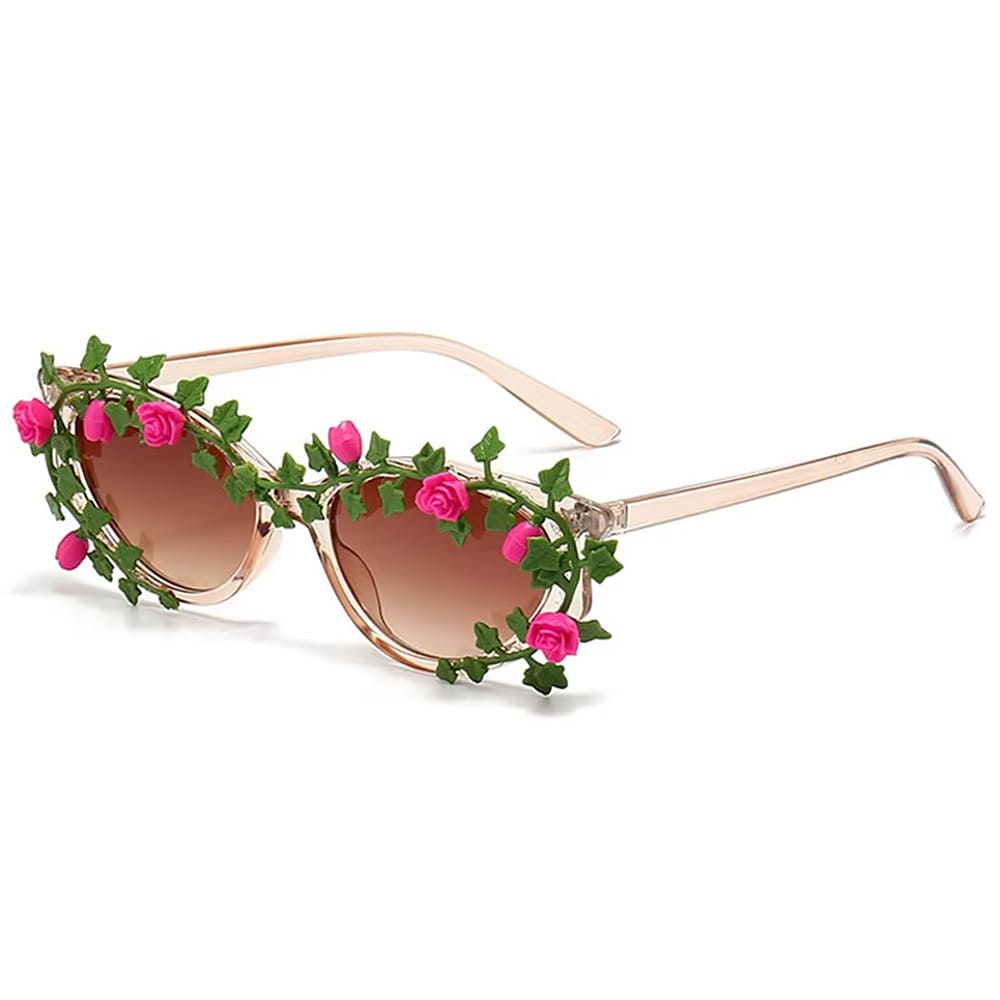 flower cat eye sunglasses boogzel clothing
