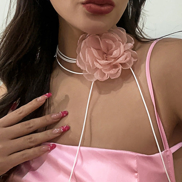 flower choker necklace boogzel clothing
