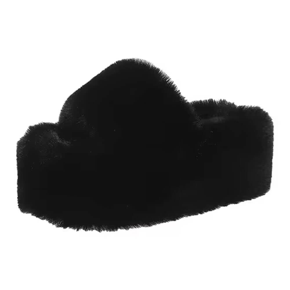 fluffy platform slippers boogzel clothing