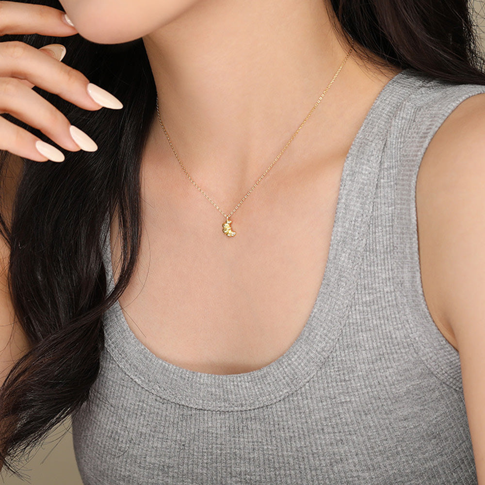 french croissant necklace boogzel clothing