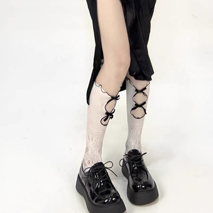 preppy ruffle socks boogzel clothing
