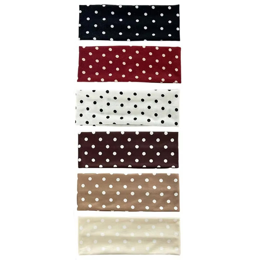 french style elastic polka dot headband boogzel clothing