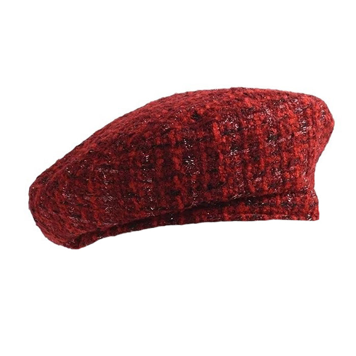 french tweed beret hat boogzel clothing