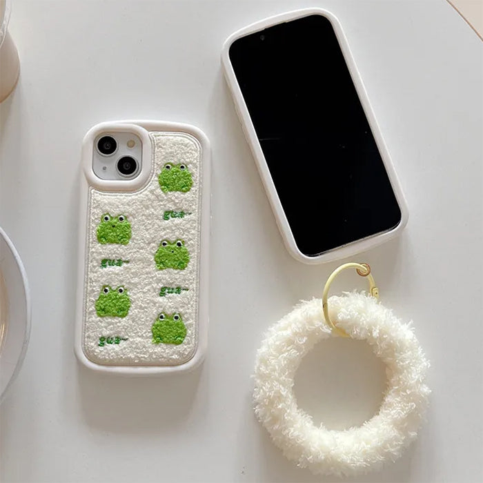 frog embroidery iphone case boogzel clothing
