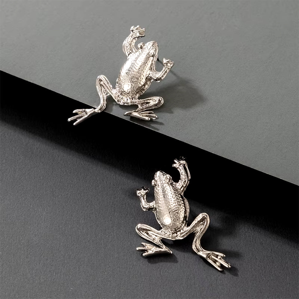 frog stud earrings boogzel clothing