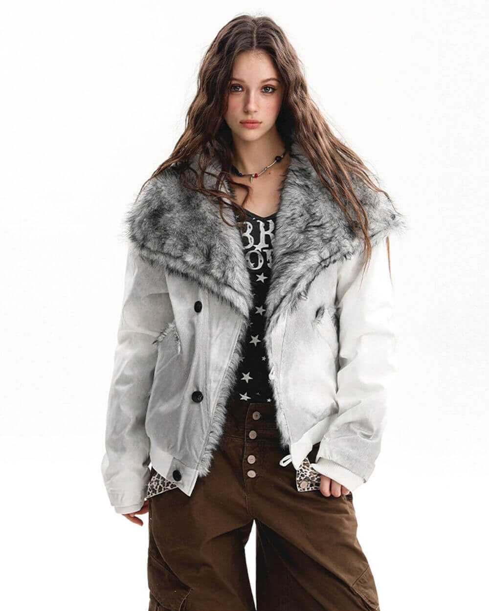 fur trim jacket boogzel clothing