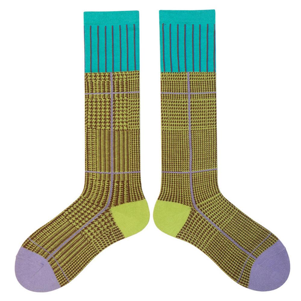 geometric knee high socks boogzel clothing