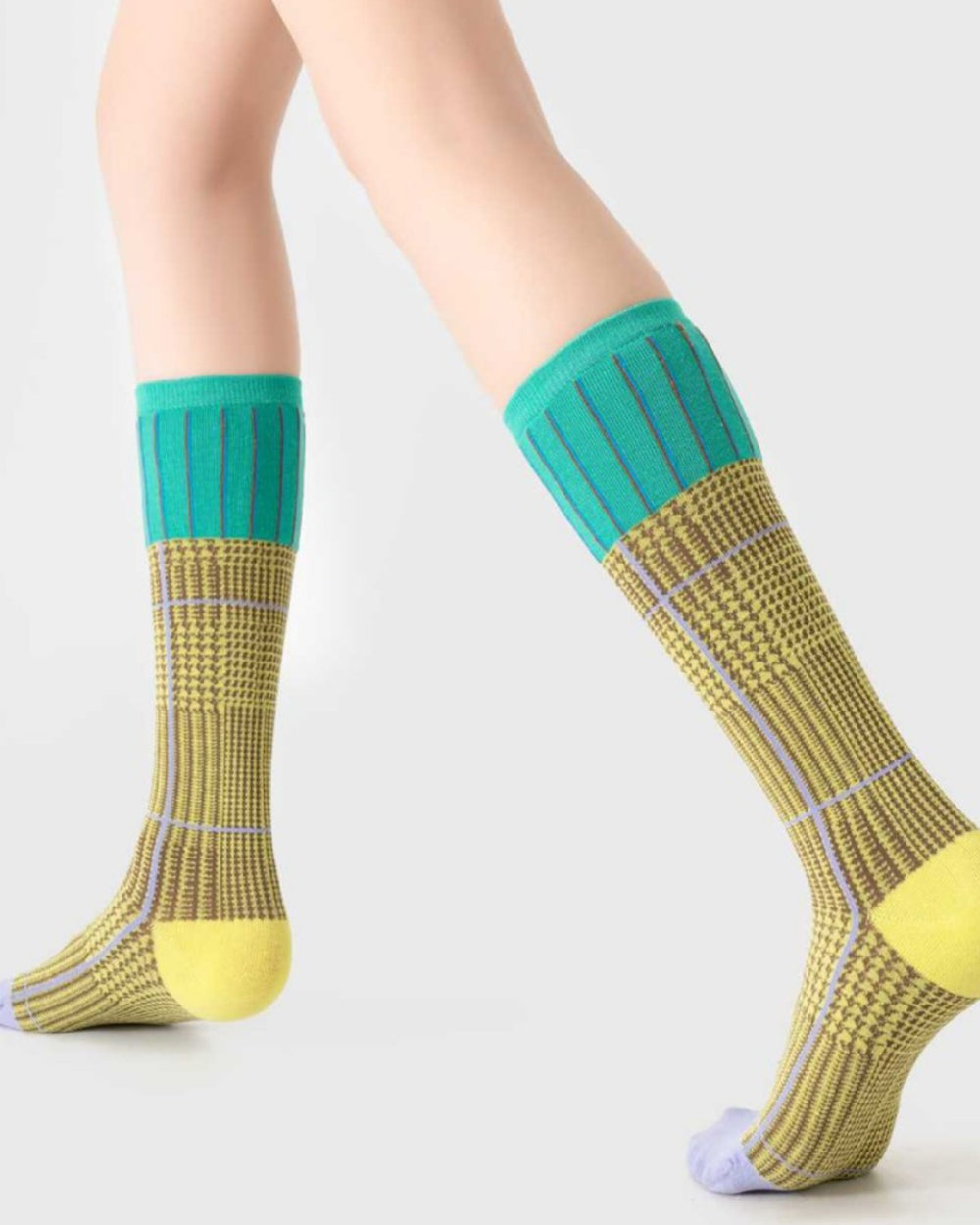 geometric knee high socks boogzel clothing