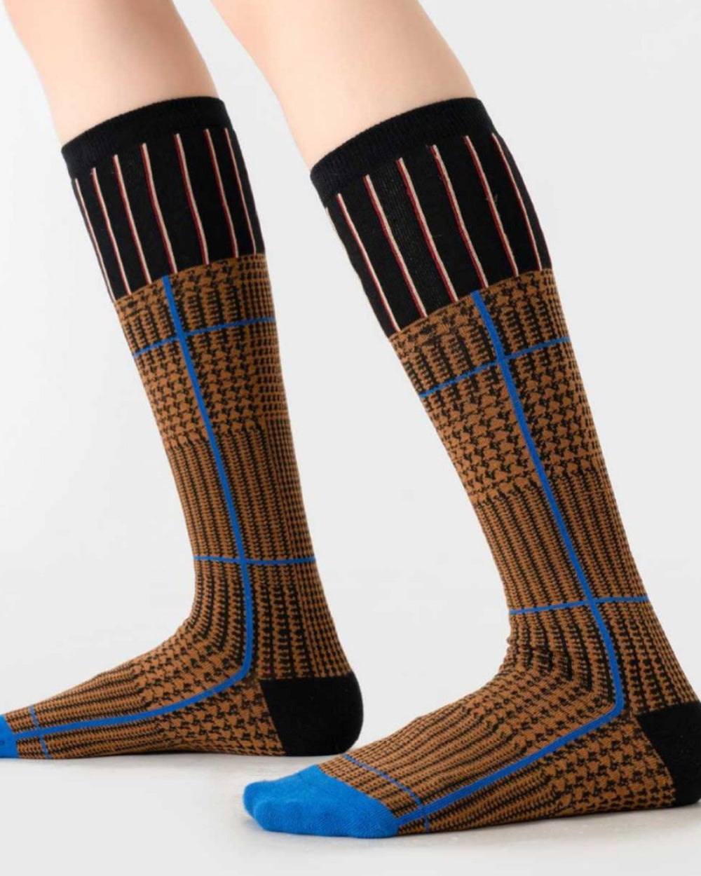 geometric knee high socks boogzel clothing