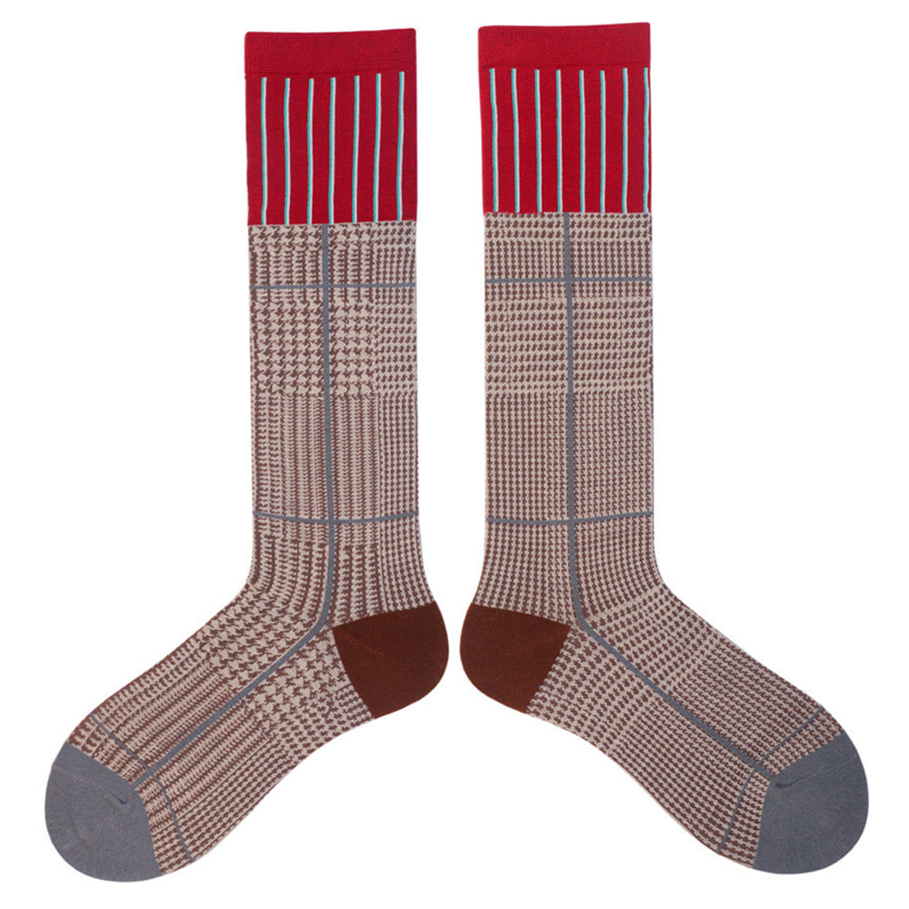 geometric knee high socks boogzel clothing