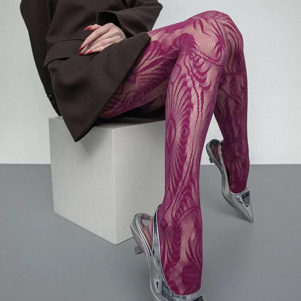 geometric pattern tights boogzel clothing